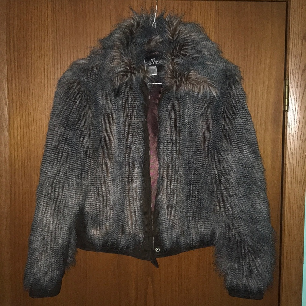 Faux fur jacket